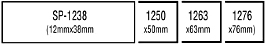 Presto Liquid Polymer Stamp Mount Sizes