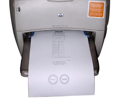 Presto Liquid Polymer Stamp Process Laser Printer